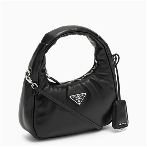 borsa prada nera piccola prezzo|Borsa Prada Soft Mini in pelle in Nero .